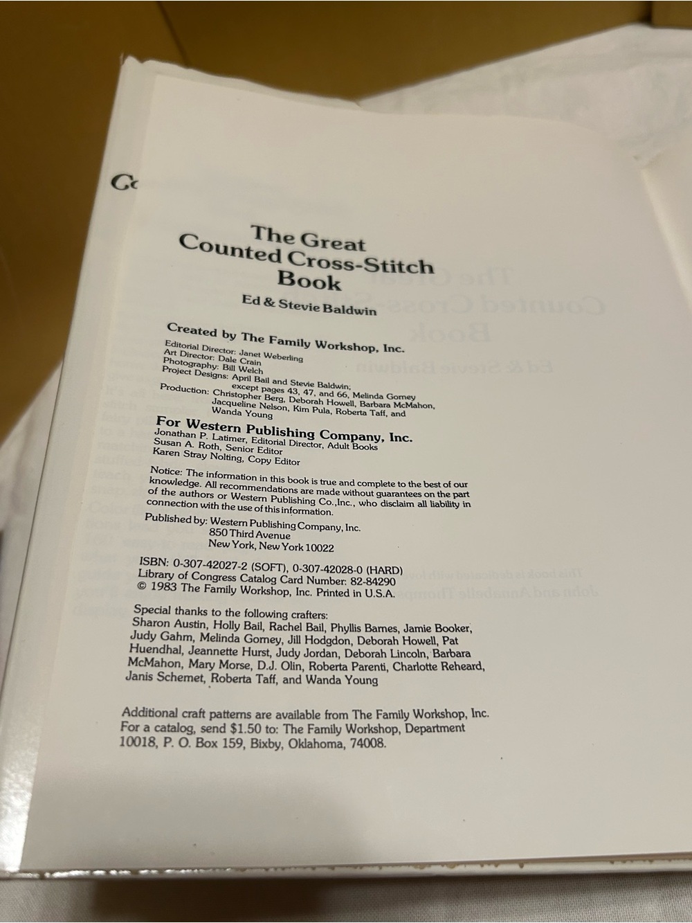The Great Counted Cross-Stitch Book Patterns 1983 Hardcover Ed & Stevie Baldwin - Picture 6 of 12